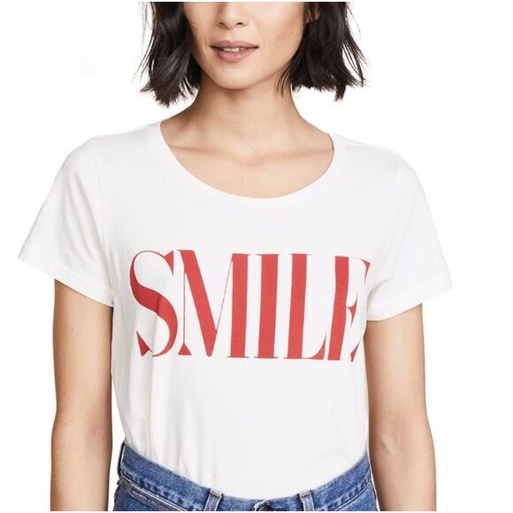 Sol Angeles White GRAPHIC smile LOGO T SHIRT sz M - Picture 1 of 7